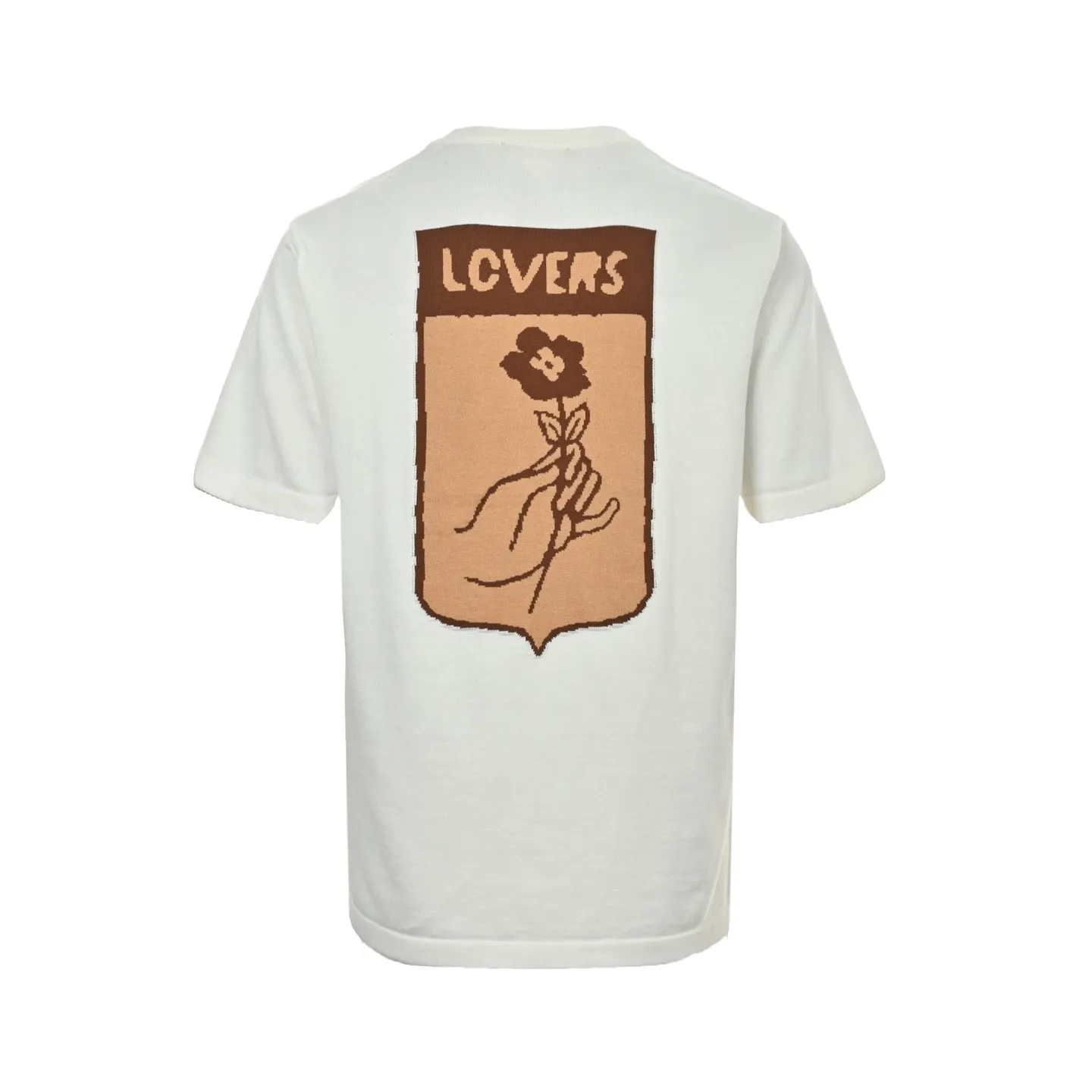 Louis Vuitton/Louis Vuitton 24ss Fei Dong treasure chest jacquard knitted short sleeves